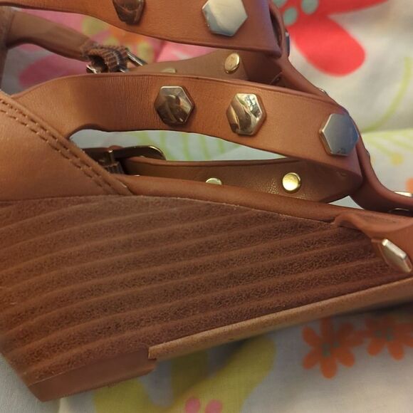Isola‎ women's brown leather gladiator sandals size 8 - Picture 5 of 9